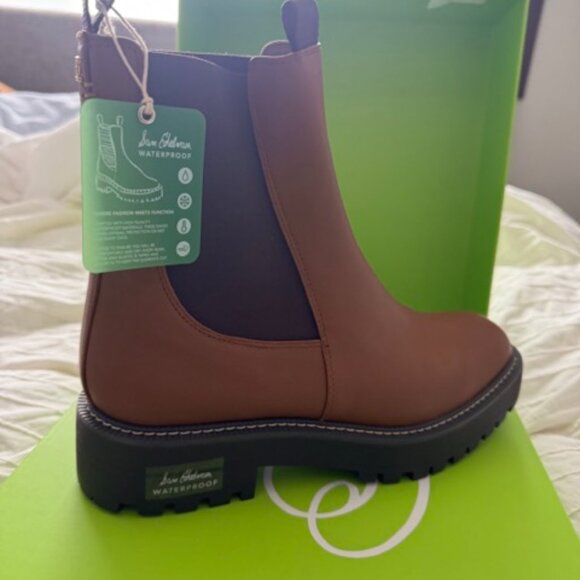 NWT Brown Leather Boots [Sam Edelman] - Picture 5 of 7